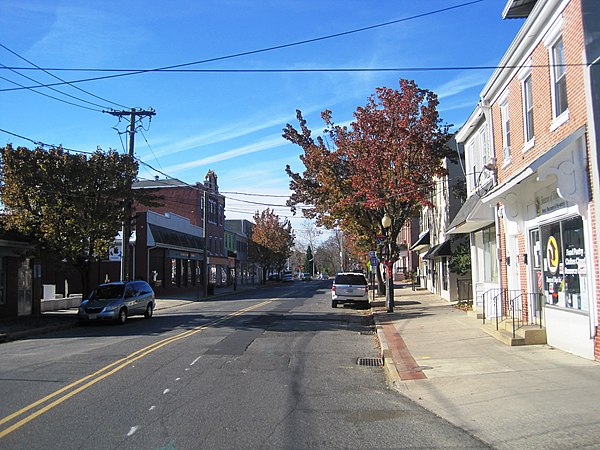 CR 537 (Mill Street) through downtown Mount Holly