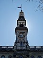 New Zealand flag flying at half-mast on the occasion of Queen Elizabeth II's passing - Dunedin Municipal Chambers. September 2022