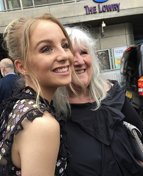 Eden Taylor-Draper (left) with Jane Cox (right), who plays her on-screen mother Lisa.