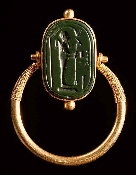 File:Egyptian - Finger Ring with a Representation of Ptah - Walters 42387 - View A.jpg