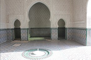 Salle intérieure du palais El Mechouar.