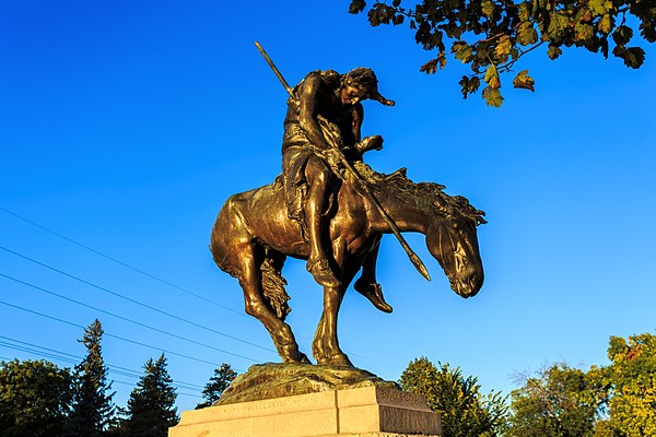 End of the Trail statue