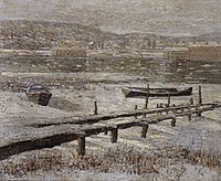 Ернест Ловсон. «Річка взимку», 1907