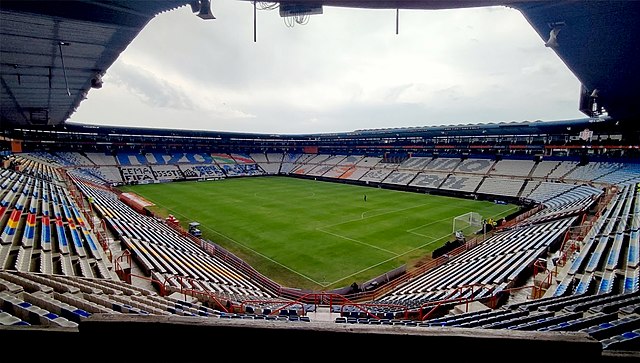 Interior view of Estadio Hidalgo.