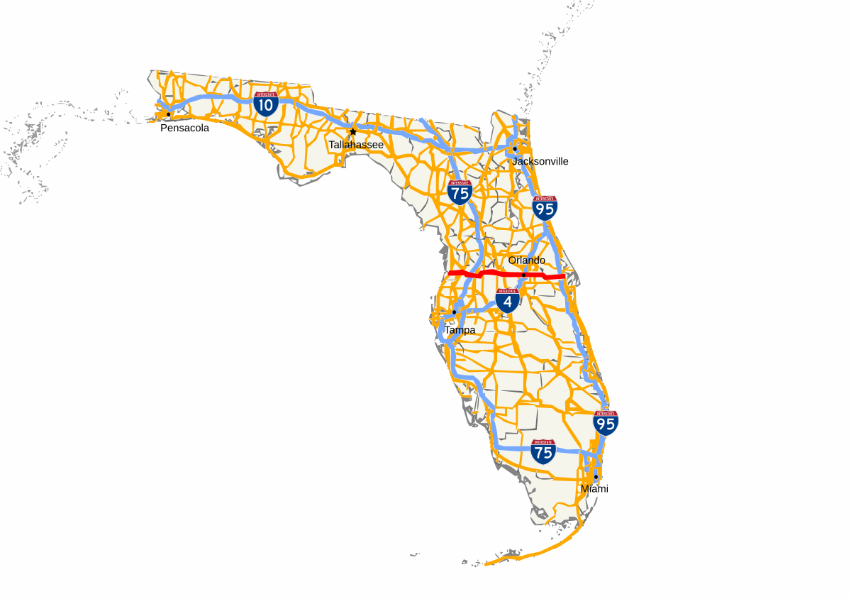 Speed Limit Map Florida 2018