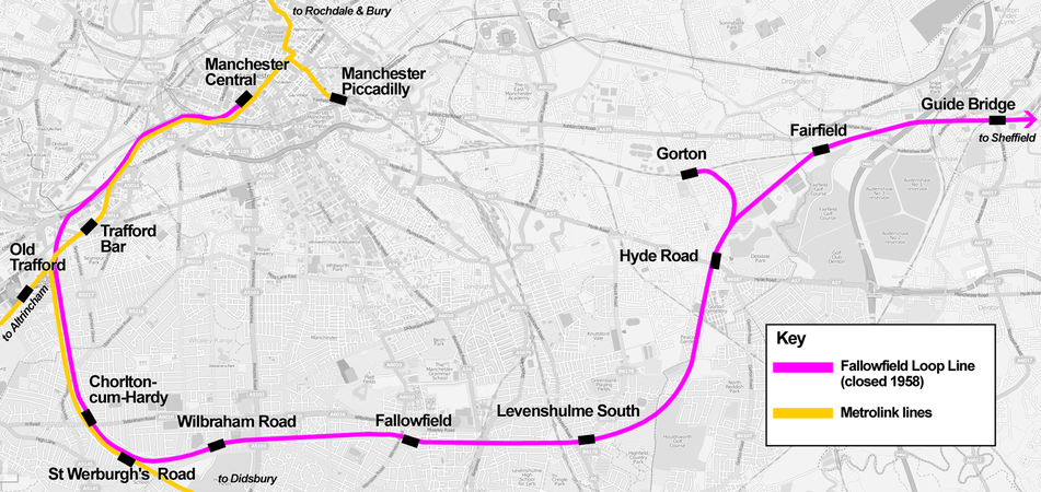 Fallowfield loop line map