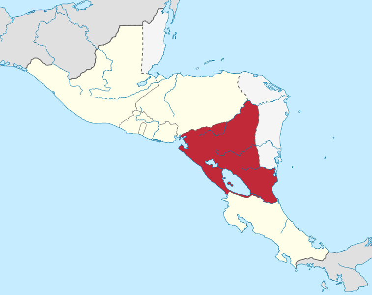 File:Federal Republic of Central America location map (Nicaragua).svg