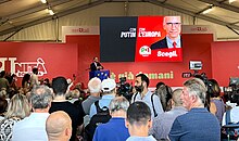 Enrico Letta opening the campaign at Festa de l'Unita of Bologna Festa Unita Bologna 2022.jpg