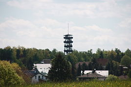 Wolfgarten with a former fire watchtower