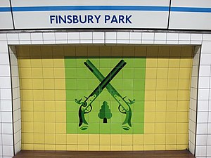 Finsbury Park tube station, Victoria Line, ceramic tiles.jpg