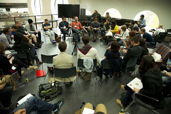 Speakers from the Knight Foundation discuss the future of news at the 2011 Mozilla Festival in London.