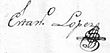 firma di Estanislao López