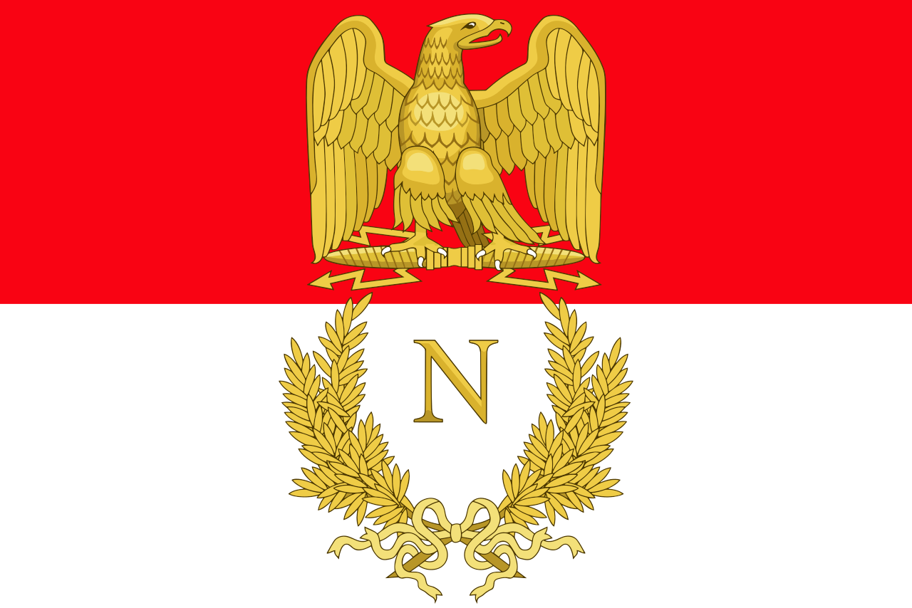 File:Flag of Listenbourg fictional country created from Emblem of Napoleon  Bonaparte and Lutry flag.svg - Wikipedia
