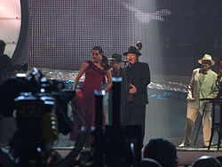 Изпълнението на финала на „Евровизия 2008“