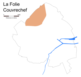 La Folie-Couvrechefin sijainti