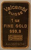An example of a Valcambi minted gold bar. Four nines fine gold.jpeg