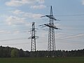 Reichssammelschiene und 220-kV-Leitung nach Schwandorf bei Ludersheim