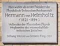 Hermann von Helmholtz, Marchstraße 25A, Berlin-Charlottenburg, Deutschland