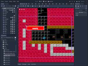 Godot 3.1-dagi muharrirning skrinshoti