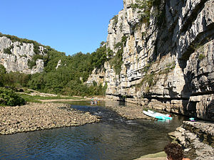 Les gorges du Chassezac.