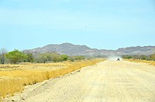 A gravel road in Namibia Gravel road, Namibia.jpg