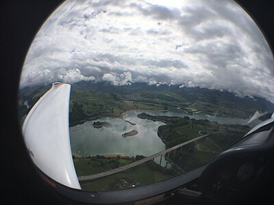 Fisheye view of the Gruyere