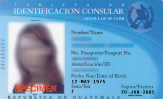 <span class="mw-page-title-main">Guatemalan CID card</span>