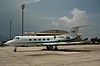 A Shuttle Training Aircraft at Patrick Space Force Base, ready for takeoff.