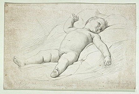 Daniel Garnier sleeping, c. 1862, Musée du Louvre