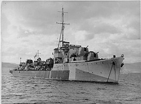 A HMS Obedient (G48) elem illusztrációja