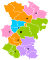 Hamedan province admin map