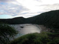 Hanauma Bay late in the afternoon after the beach has closed