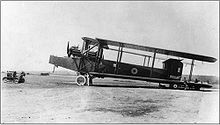 Handley Page V/1500 with wings folded