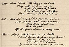 Three verses of a variant of "Hark Hark", from the Westminster Drollery (1672) Hark Hark Westminster Drollery SBG01-02-369 (detail).jpg