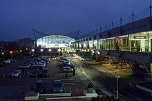 The south wing of The Galleria with the connecting bridge on the right of the photograph, viewed from its north wing.