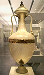 Hellensk amfora av glas från Olbia, andra århundradet f.Kr.