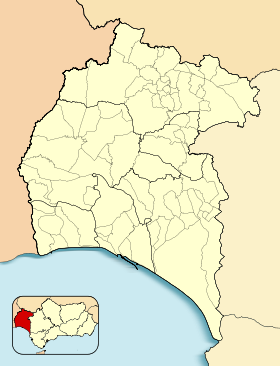 (Voir situation sur carte : province de Huelva)