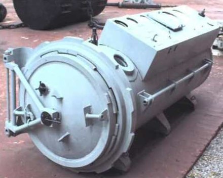 A recompression chamber for a single diving casualty
