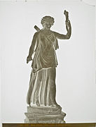 Negative on glass plate, depicting Diana Lancifera, Vatican Museums