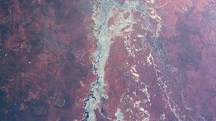 Darling River pictured from the International Space Station