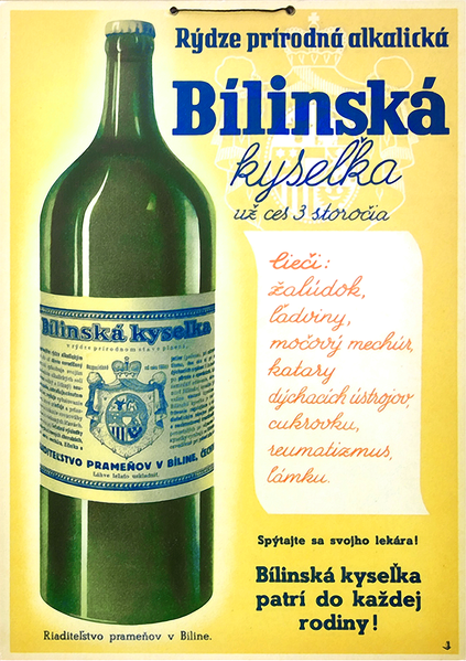 File:Informační cedule Bílinská kyselka ve slovenském jazyce z konce 19. století.png