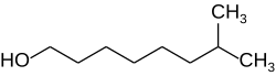 Structural formula of 7-methyloctan-1-ol