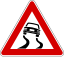 Italian traffic signs - strada sdrucciolevole.svg