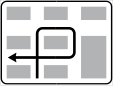 İtalyan trafik işaretleri - svolta a sx indiretta.svg