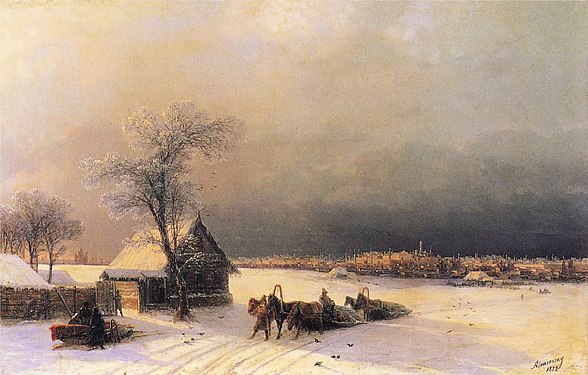 Moscow in Winter from the Sparrow Hills (1872)