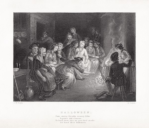 "Halloween" (1785) by Scottish poet Robert Burns, recounts various legends of the holiday.