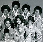 The Jackson siblings from their television program The Jacksons (14 January 1977)