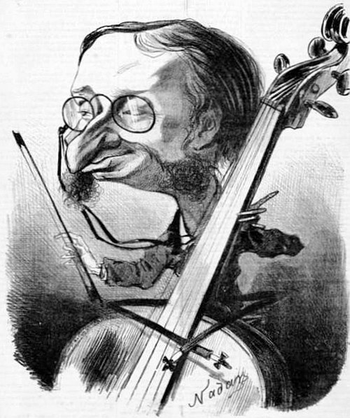 The composer-conductor caricatured, 1858