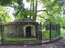 "Naruszewicz's Cave" in Janow Podlaski, a retreat favored late in Naruszewicz's life Janow Podlaski-grota A Naruszewicza.jpg