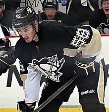 Megna with the Pittsburgh Penguins in 2013 Jayson Megna 2013-11-01.JPG